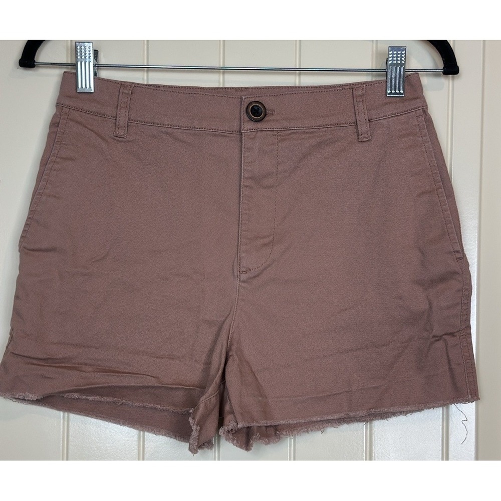 Madewell High Waist Cutoff Shorts in Dusty Rose